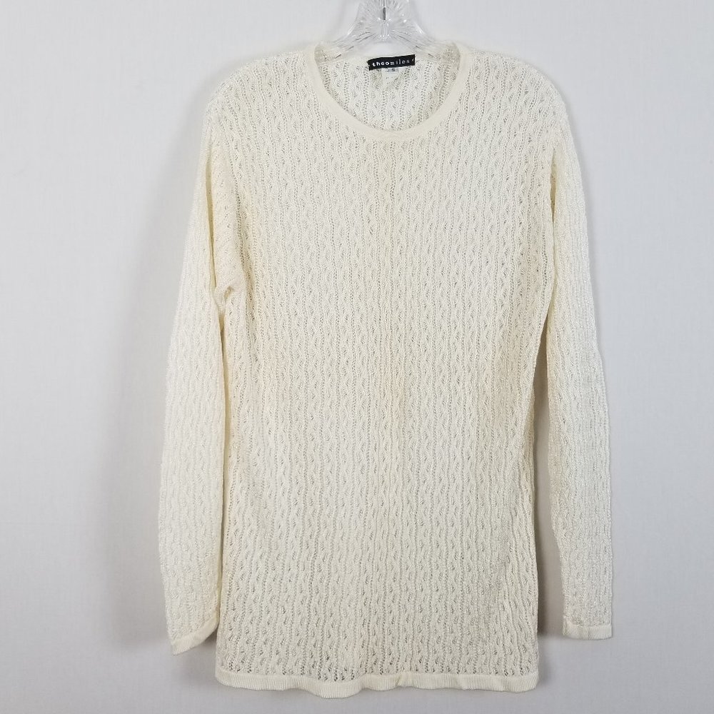 Theomiles thin beautiful‎ ivory sweater size S